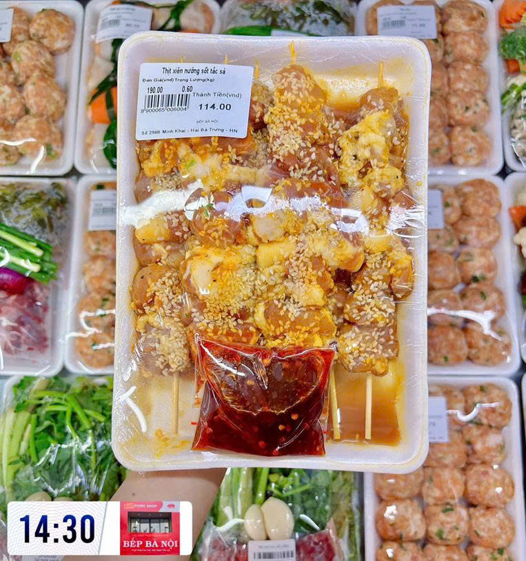 Thịt xiên nướng sốt tắc sả