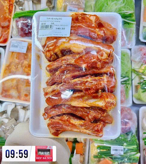 Ba chỉ/Sườn ướp nướng BBQ