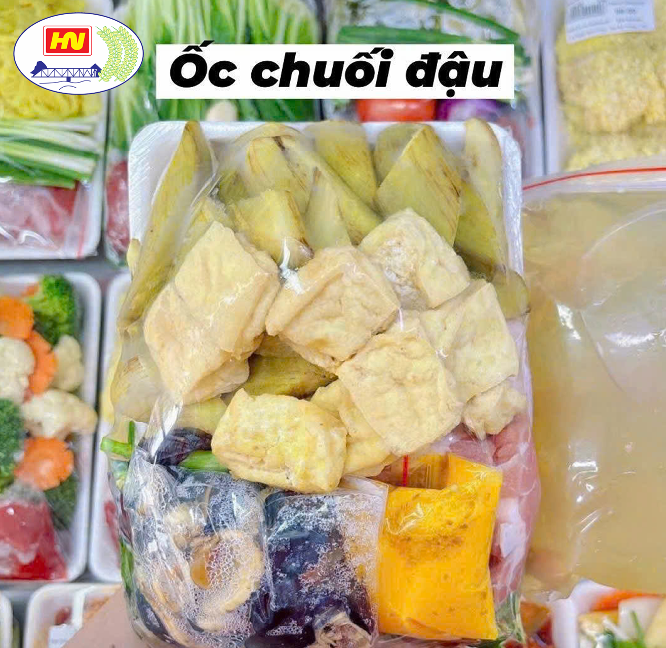 Ốc om chuối đậu