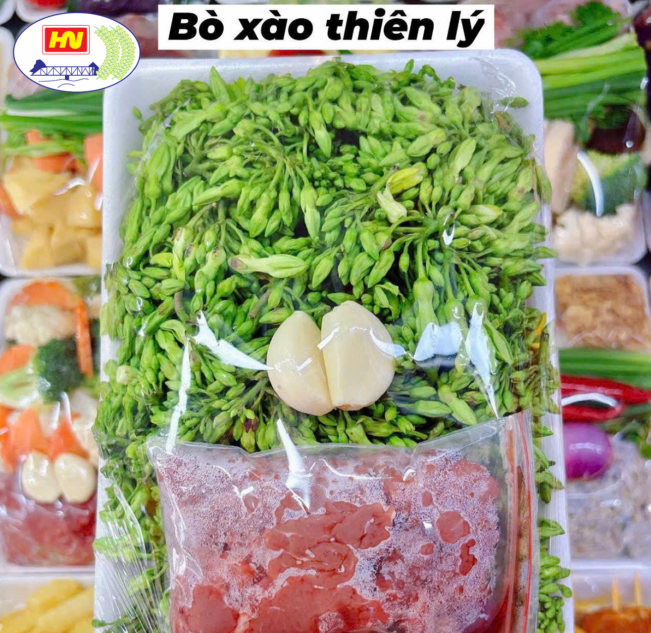 Bò xào hoa thiên lý