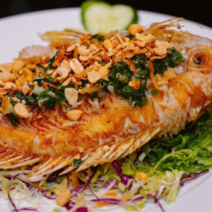 Cá diêu hồng chiên giòn