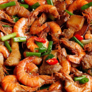 Tôm rang thịt 
